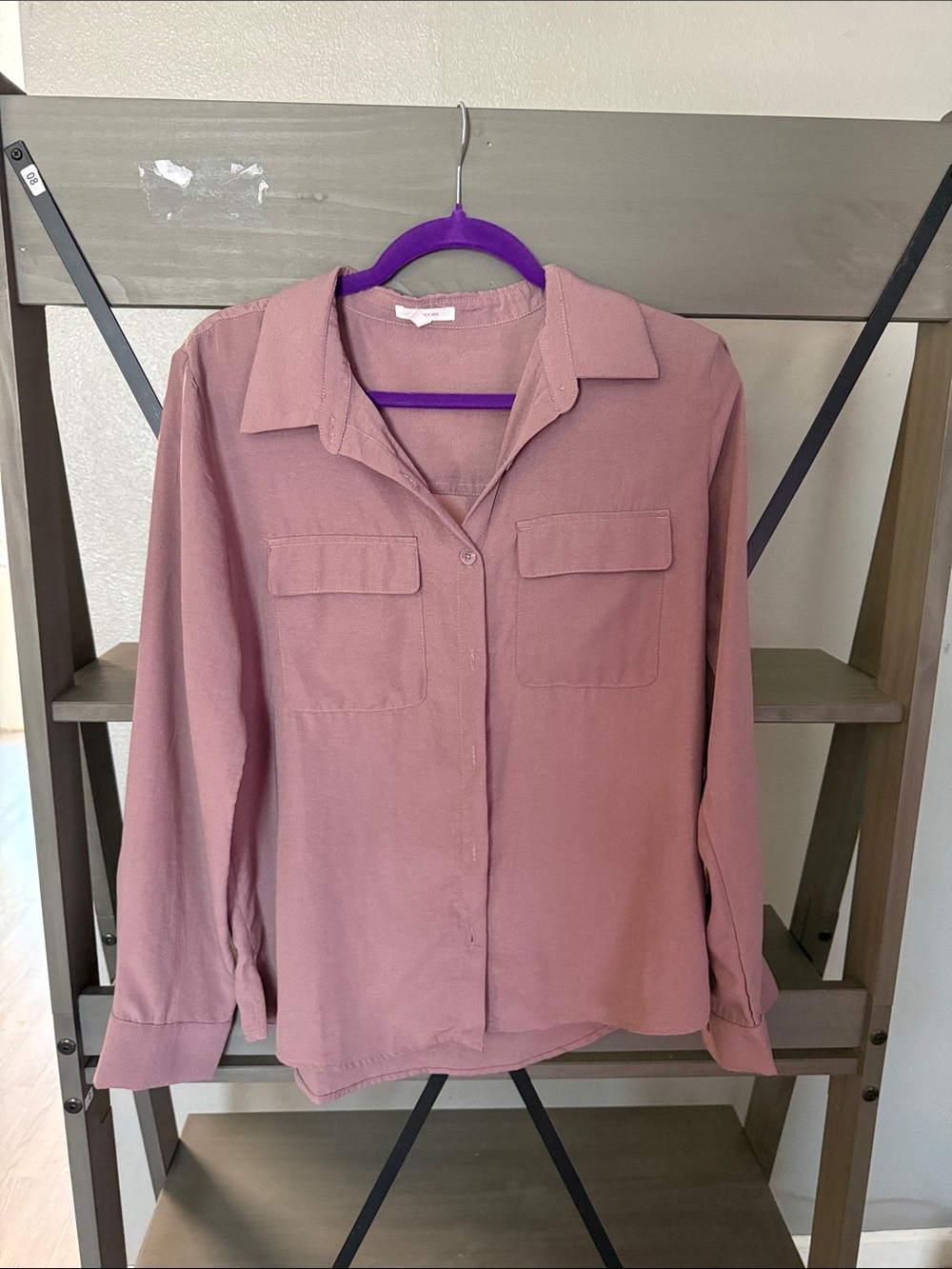 Maurices Dusty Rose Button-Down Shirt